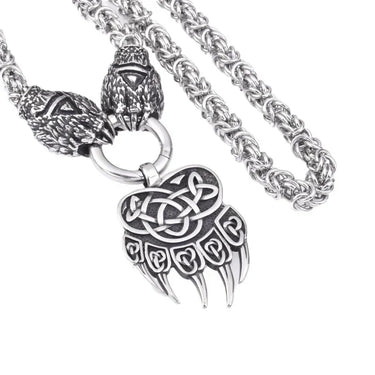Collier viking patte ours